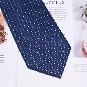 适合青少年学校男孩的编织涤纶预系拉链领带