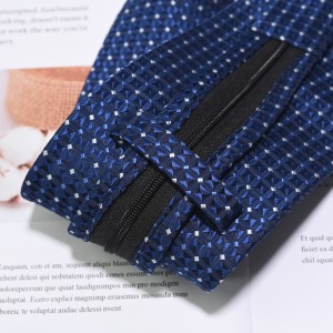 Cravatte con cerniera pre-annodate in poliestere intrecciato per ragazzi delle scuole adolescenti