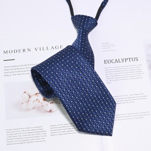 Vevd polyester pre-knyttet glidelås slips for ungdoms skolegutter