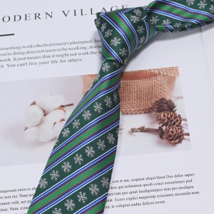 Cravate de Craciun din poliester Festival Rudolph Moș Crăciun Design brad