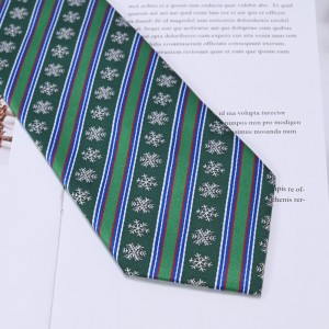 Festival božićne kravate od poliestera Rudolph Santa Christmas Tree Design