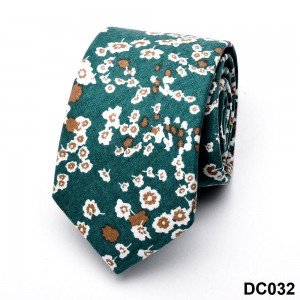 Csiszolt pamut nyomott nyakkendő Divatos minták