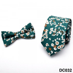 طرح های مد روز کراوات چاپ شده پنبه ای برس خورده