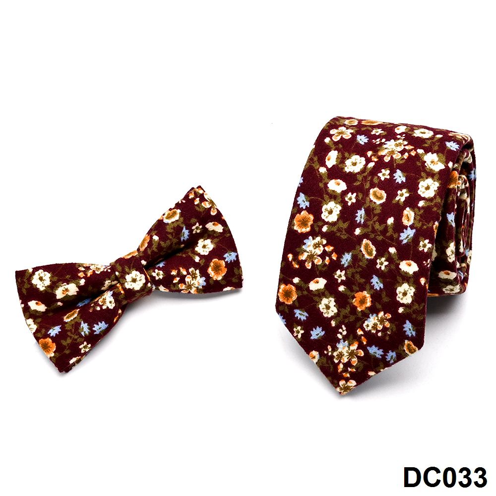 Comfortable Floral Brushed Cotton Tie for Casual