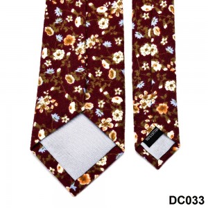Pohodlná květinová kravata z kartáčované bavlny pro volný čas