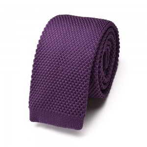 Dirab versatile Ultra-élégance Solid Knitted Polyester Necktie la