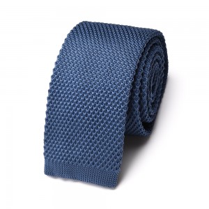 Odolná všestranná Ultra stylová pevná pletená polyesterová kravata