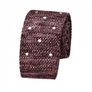 Asọ Itura yangan Slim ara Polka-Dot Knitted Tie