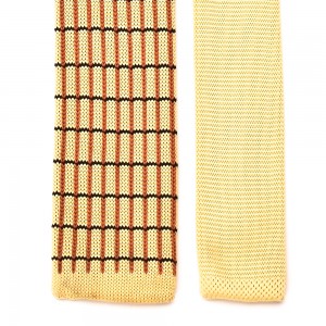 ربطة عنق محبوكة منقوشة بتصميم أنيق متعدد الاستخدامات