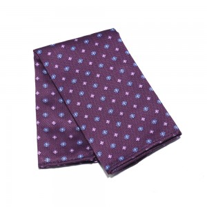Premium menns gave slipssett polyester slips lommer firkantede mansjettknapper for menn