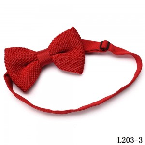 ඝන Knitted Bow Tie