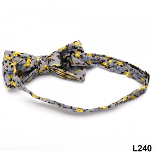 ربطة عنق قطنية مصقولة على شكل زهرة عصرية للمناسبات غير الرسمية والحفلات وحفلات الزفاف