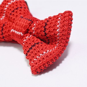 2021 Fashion Wholesale Polyester Knitted Bow Tie Para sa Mga Lalaki