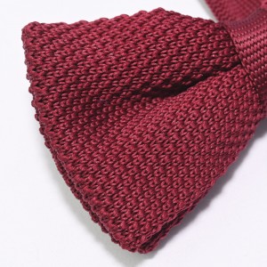 Corbata de llana de punt Corbata de llana teixida de punt ajustable vintage per a home