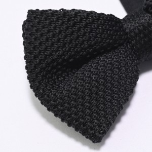 Knit Wool Bow Tie Mens Vintage Adjustable Pre Tied Knitted Woven Bowtie