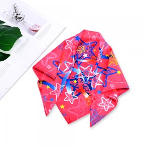100% 本物の桑シルクスカーフ軽量ネッカチーフ女性小さな正方形デジタルプリントスカーフ