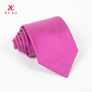 ត្បាញ Polyester Solid Satin Ties Pure Color Ties Business Necktie Formal Necktie for Men Formal Occasion Wedding