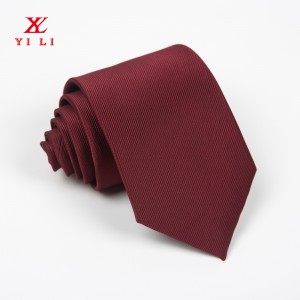 Тканые полиэстеровые однотонные атласные галстуки, однотонные галстуки, деловой деловой галстук для мужчин, торжественный случай, свадьба