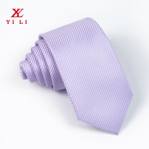 Cravate din satin solid din poliester țesute Cravate de culoare pură Cravată formală de afaceri pentru bărbați Ocazie formală Nuntă