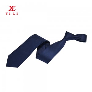 Pinagtagpi na Panlalaking Tie Silk Neckties Solid na Kulay Plain