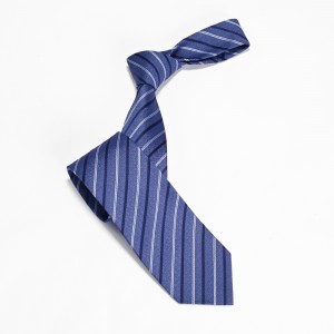 Cravată cu dungi din mătase țesută pentru bărbați – excelentă pentru nunți, petreceri, costume, Halloween