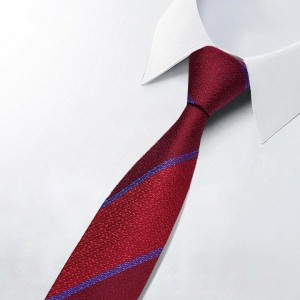 Cravatta in seta bordeaux
