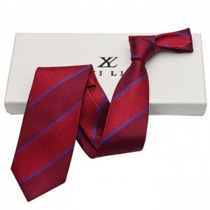 Bordo spalvos šilko kaklaraištis