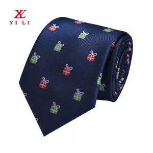 Festivalske božićne kravate od poliestera Rudolph Santa Dizajn božićnog drvca