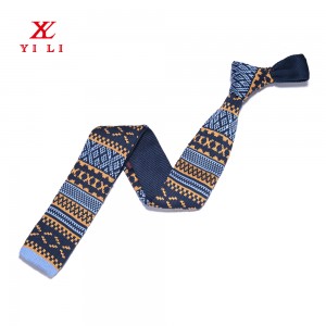 Moda de alta calidade duradeira usando varias gravatas de punto de algodón