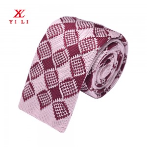 Klasikinio dizaino poliesterio megzti kaklaraiščiai žiemai