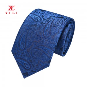 100% Real Mulbeery Silk Handmade Woven Paisley Floral Tie