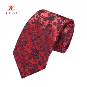 Tie Manufactory OEM Hand Made Cheap Polyester Paisley Ties