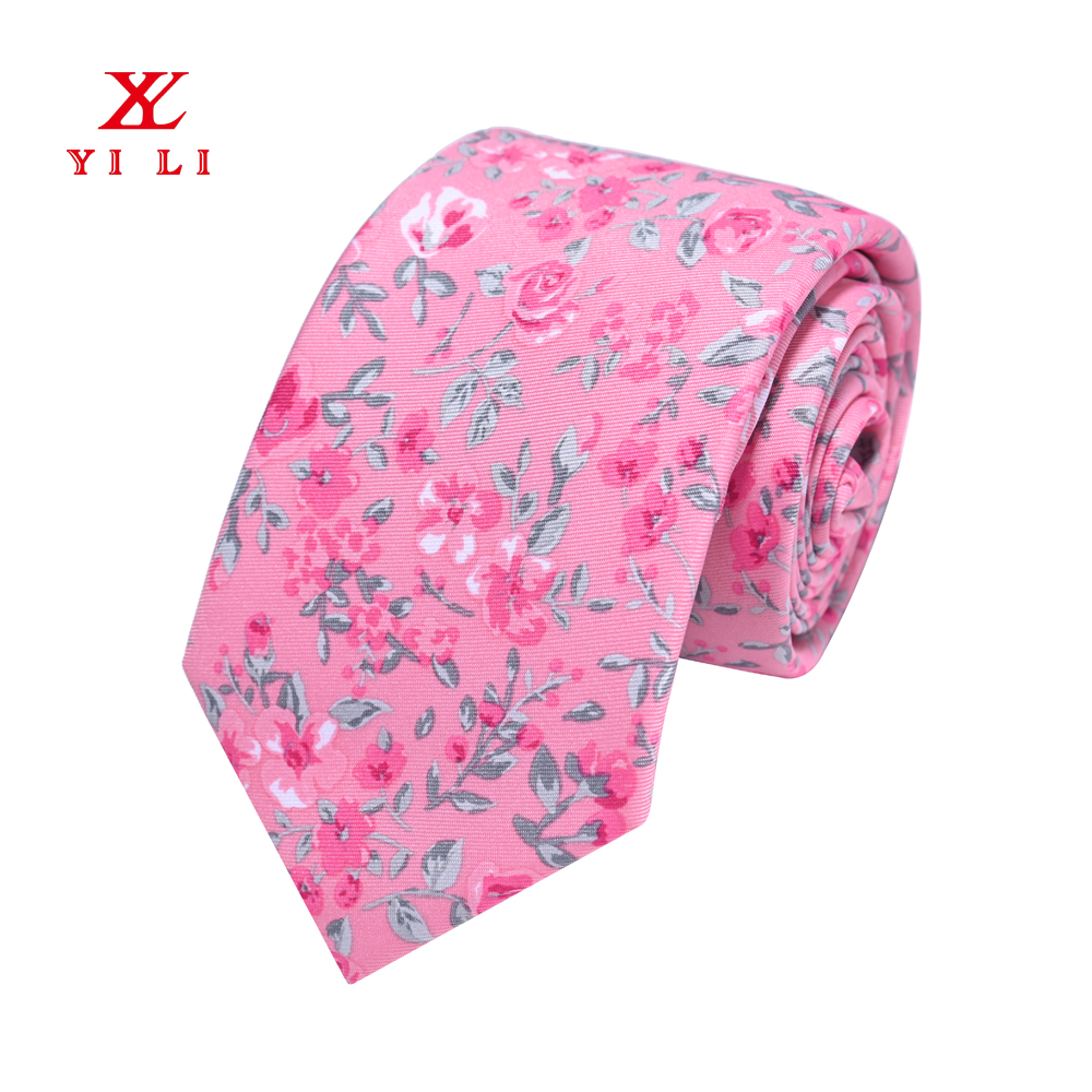 Cheap price Blush Tie - Custom Silk Skinny Printed Ties for for Wedding, Groomsmen, Missions, Dances – YILI