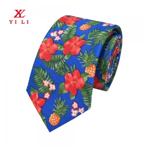 Fashion Custom Printed Polyester Neckties Causal Pormal na Okasyon ng Negosyo sa Kasal