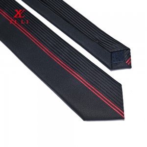 Silk Geometrical Symmetry Stripes Design Panel Tie