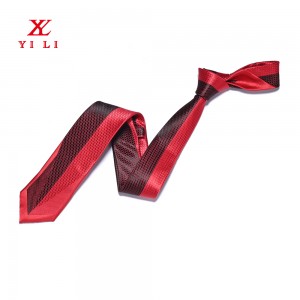 Шовкова краватка з геометричною симетрією та смугами