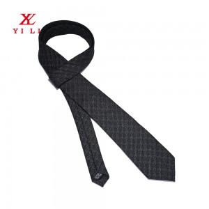 Vlnená kravata v teplom štýle s kauzálnym formálnym tvídovým vzorom pre mužov