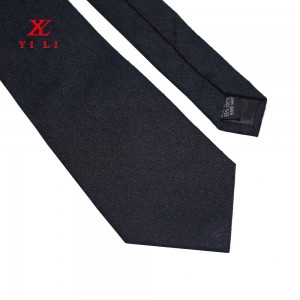 Vævede mænds slips silke slips ensfarvet almindelig
