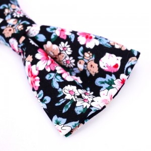 100% бавовна з друкованими краватками-метеликами Нове надходження з барвистим квітковим візерунком для чоловіків