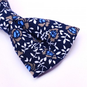 100% Cotton printed Bow Ties New Arrival Colorful Floral Pattern For Men
