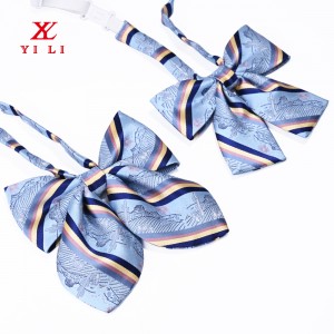 Polyester Ladies Adjustable Pre tied Bowtie Bow Ties for Women