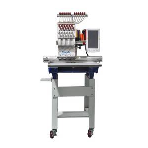 OEM Manufacturer China YH-1201 Single Head 12 Needles High Speed One Head Flat Hat Shirt Cap 3D Computerized Embroidery Machine