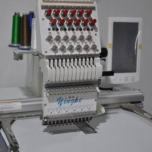 Good User Reputation for China Flat/Cap/T-Shirt Embroidery Machine Yinghe Single Head 12 Colors with Large Size Computer Embroidery Machine