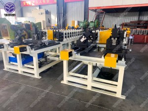 Double out profiles roll forming machine