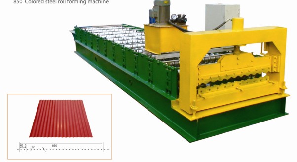 High Quality for Ceiling T Grid Roll Forming Machine - corrugated roof sheet machine with PLC – Yingyee