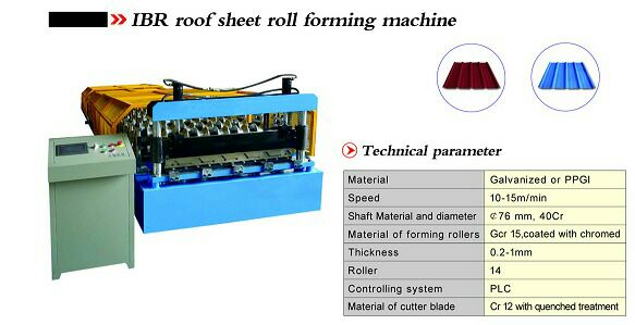 Trapezoid Roofing Sheet Roll Forming Machine