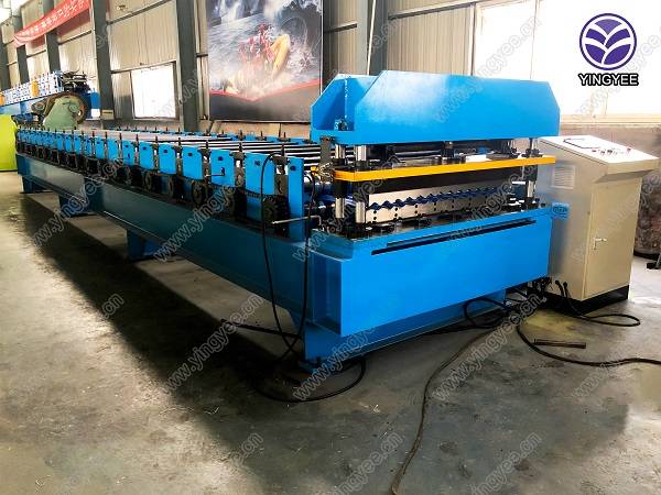 Hot-selling Strut Channel Roll Forming - Corrugated sheet metal roof sheet roll forming machine – Yingyee