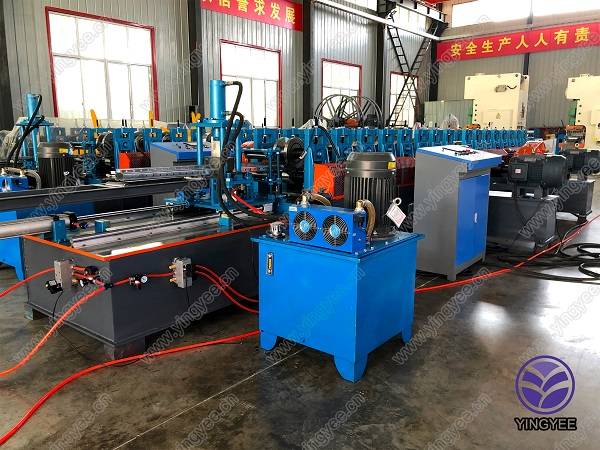 OEM/ODM Factory Press Brake Bending Machine - Metal storage rack /upright pillar roll forming machine – Yingyee