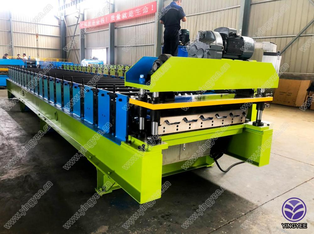 automatic trapezoidal roofing sheet roll forming machine