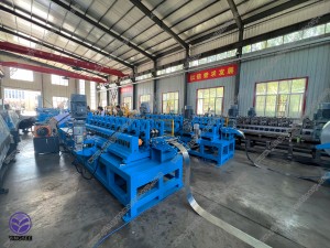 70m/min automatic change size drywall roll forming machine with 4 punching station and automatic packing system